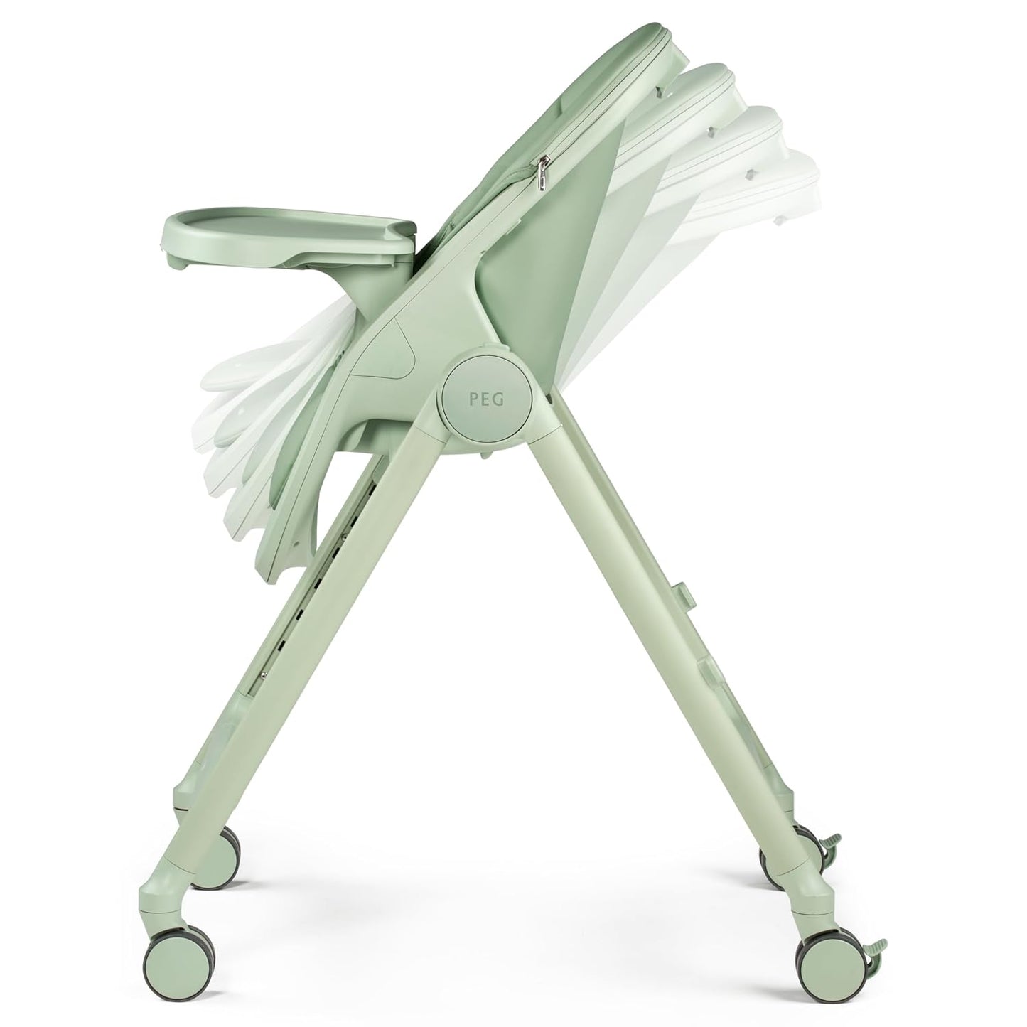 PEG Living, Grow with Baby Silla alta plegable, color salvia | Rued...
