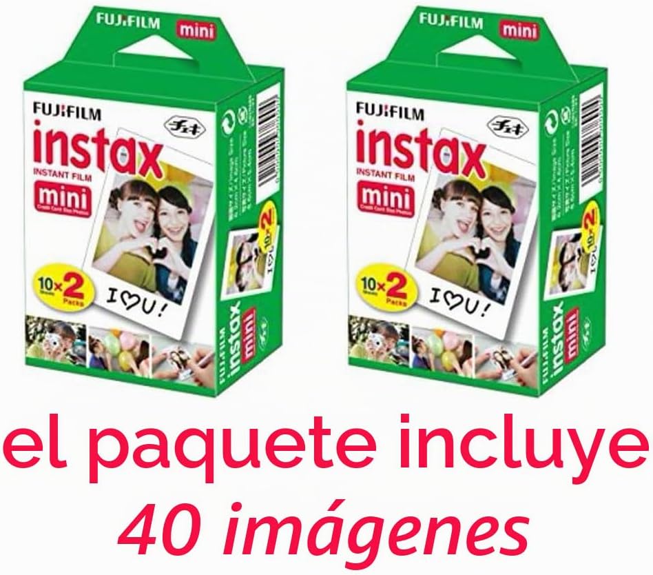 Fujifilm Instax Mini 12 - Cámara instantánea azul pastel con pelícu...