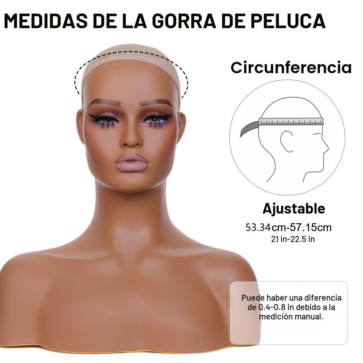 BEAUTY FLAG Peluca corta marrón para hombre, disfraz diario, sintét...