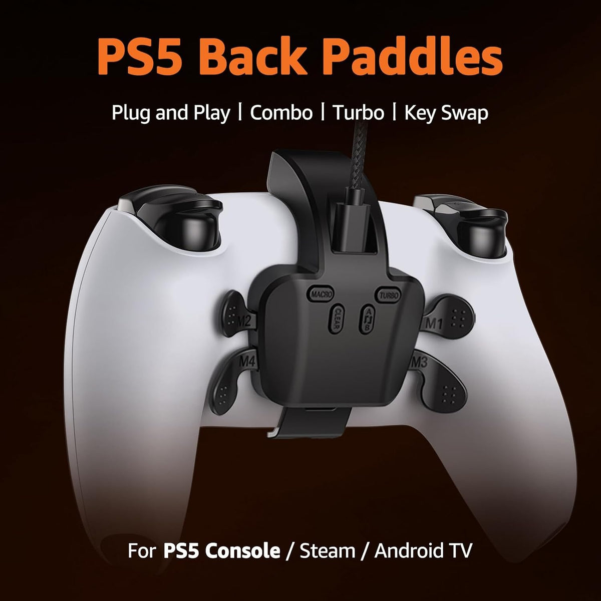 Paletas GMVOX para controlador PS-5 con función MIC | 4 botones tra...
