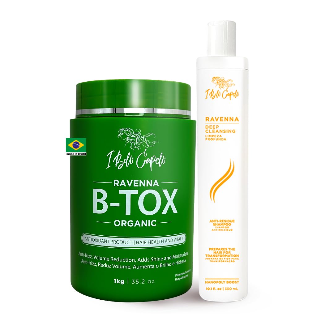 I Belli Capelli Ravenna Kit de Tratamiento Capilar Orgánico B-tox -...