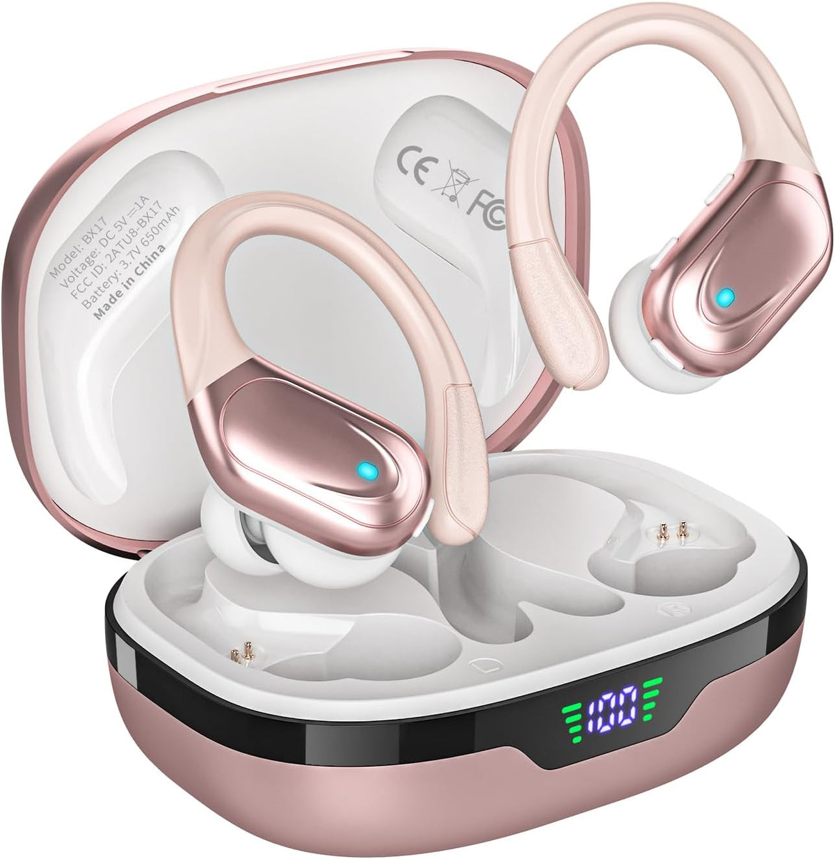 HAOYUYAN Auriculares inalámbricos, auriculares Bluetooth deportivos...