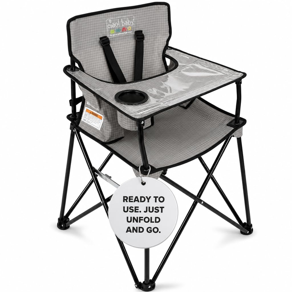 ciao! baby Silla alta portátil para bebés y niños pequeños, silla d...