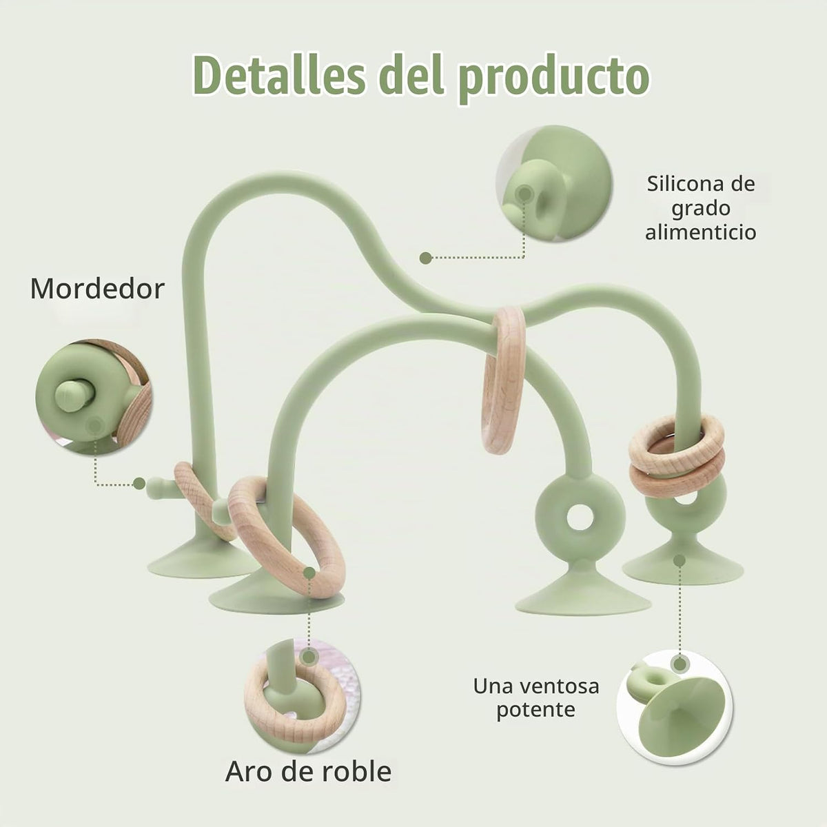 Zeeloopbee Juguetes Montessori para bebés de 0 a 6 meses, juguetes...