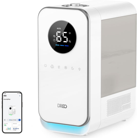 Dreo - Humidificadores para recámara, llenado superior, inteligente...