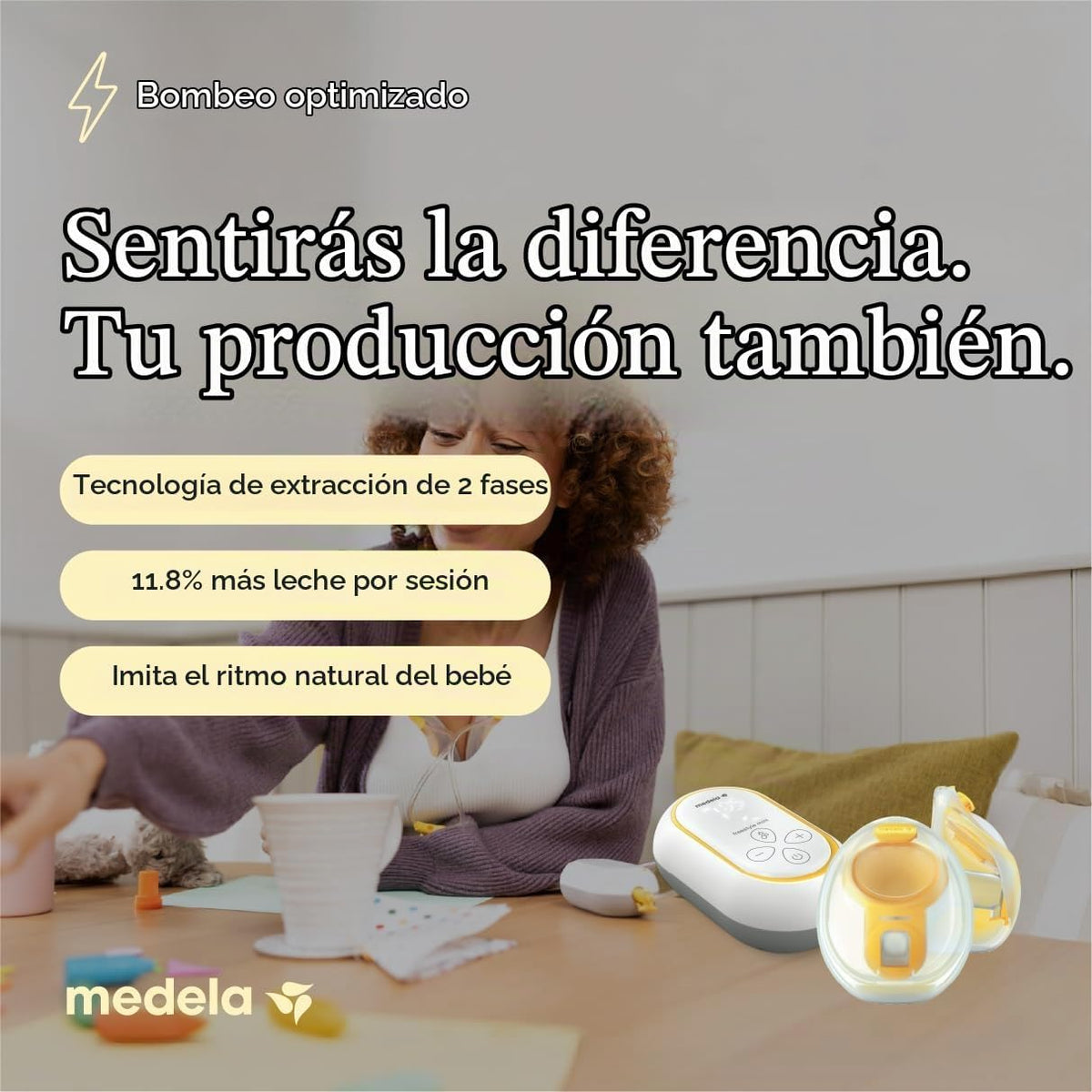 Medela Freestyle Mini InBra Extractor de Leche Eléctrico Manos Libr...