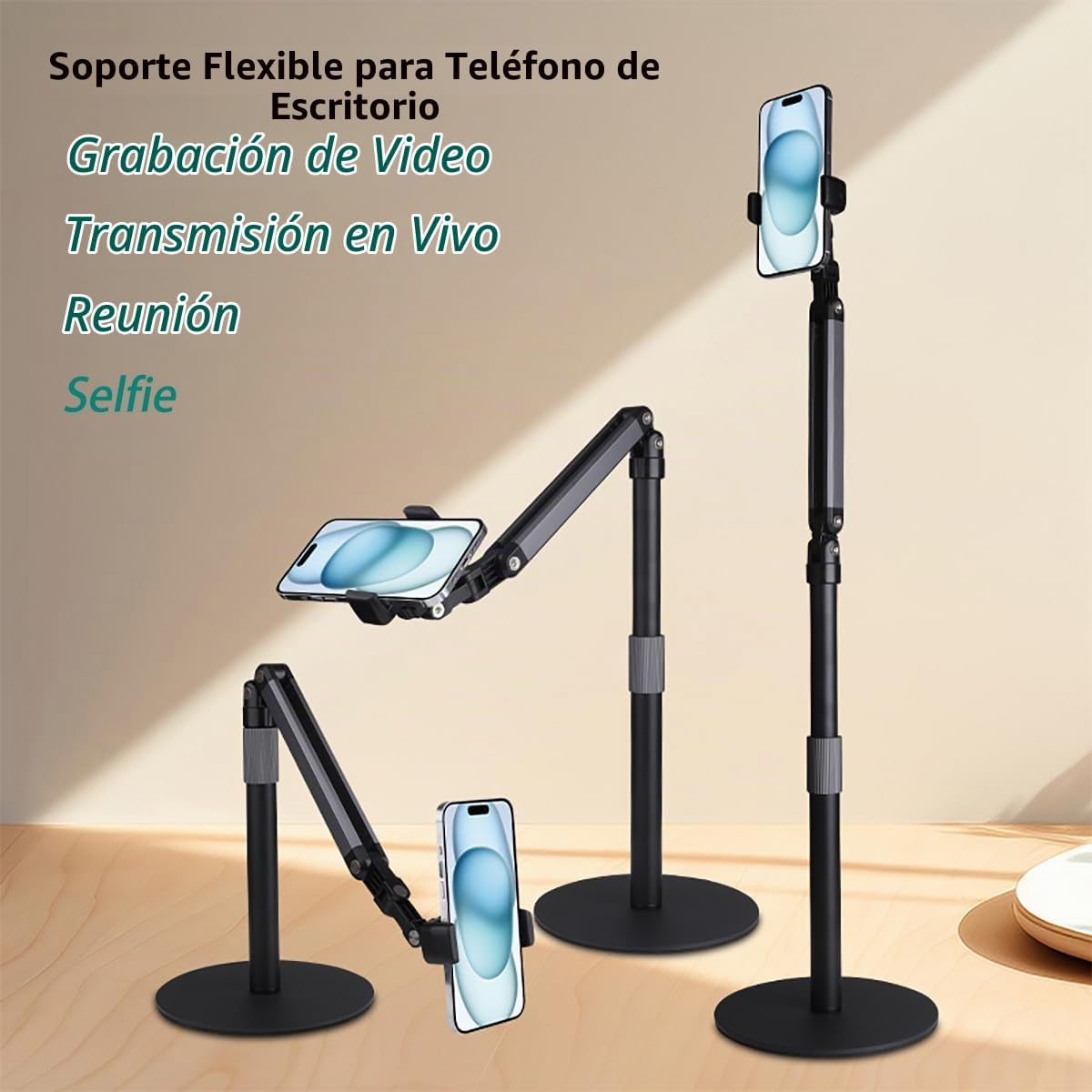 Hocoder Soporte de Teléfono Aéreo Resistente para Escritorio para G...