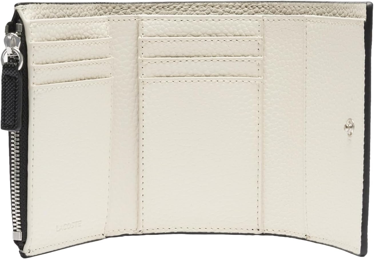 Lacoste cartera para mujer Anna con cierre de presión y solapa para...