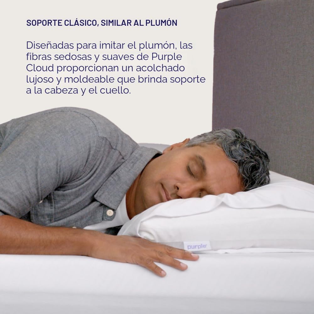 Purple Almohada Cloud de tamaño estándar, almohada de cuello altern...