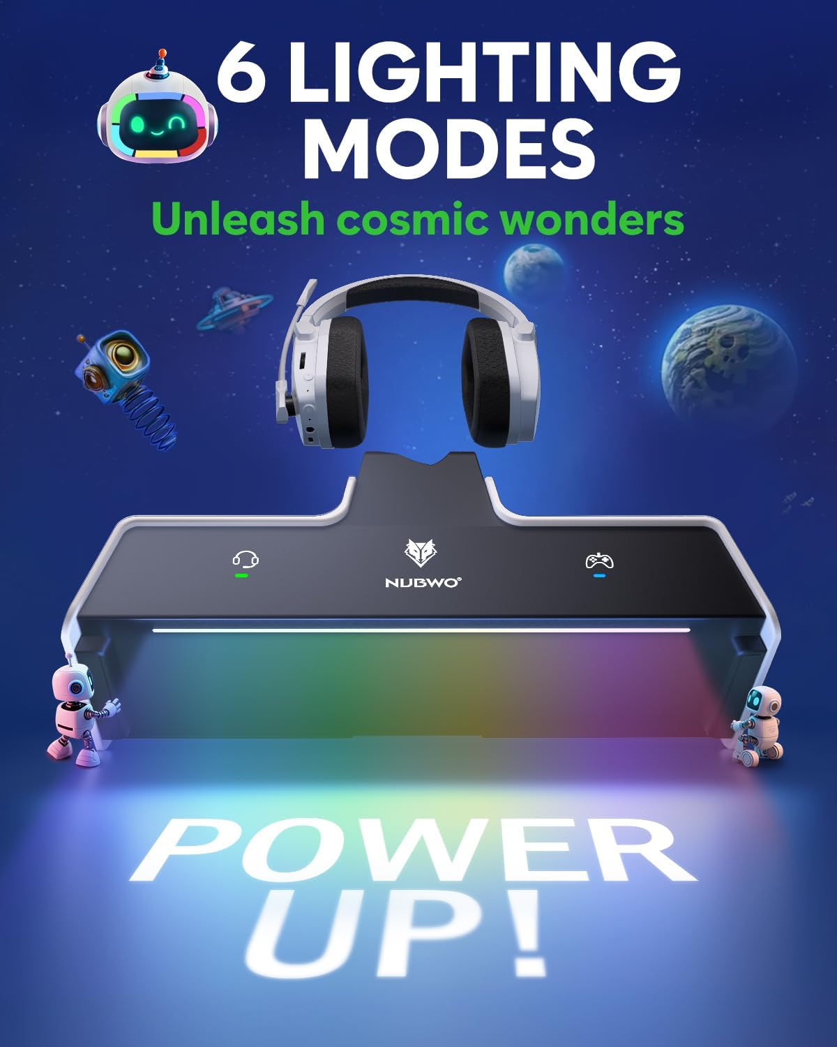 NUBWO G06 Pro Auriculares inalámbricos para juegos con estación de...
