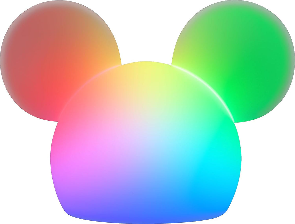 Disney Lámpara de Mickey Mouse Esponjosa, Cambio de Color, Luz Noct...