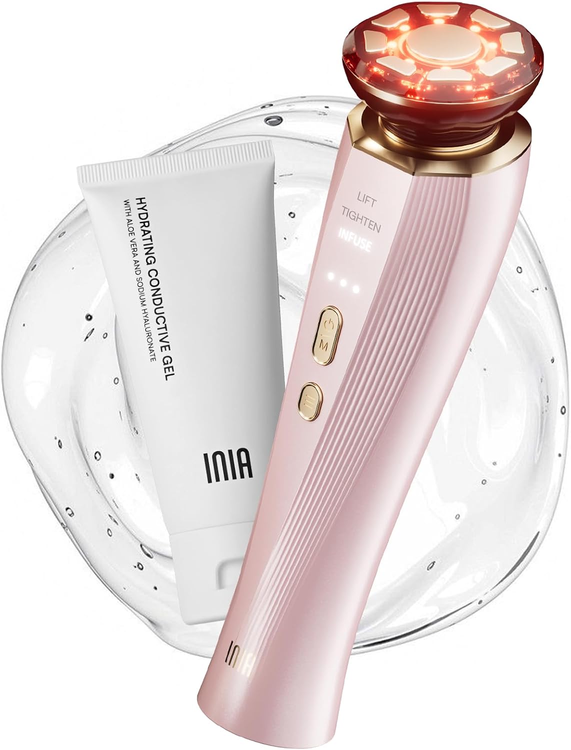 INIA FLARE - Dispositivo de belleza para terapia de luz roja 3 en 1...