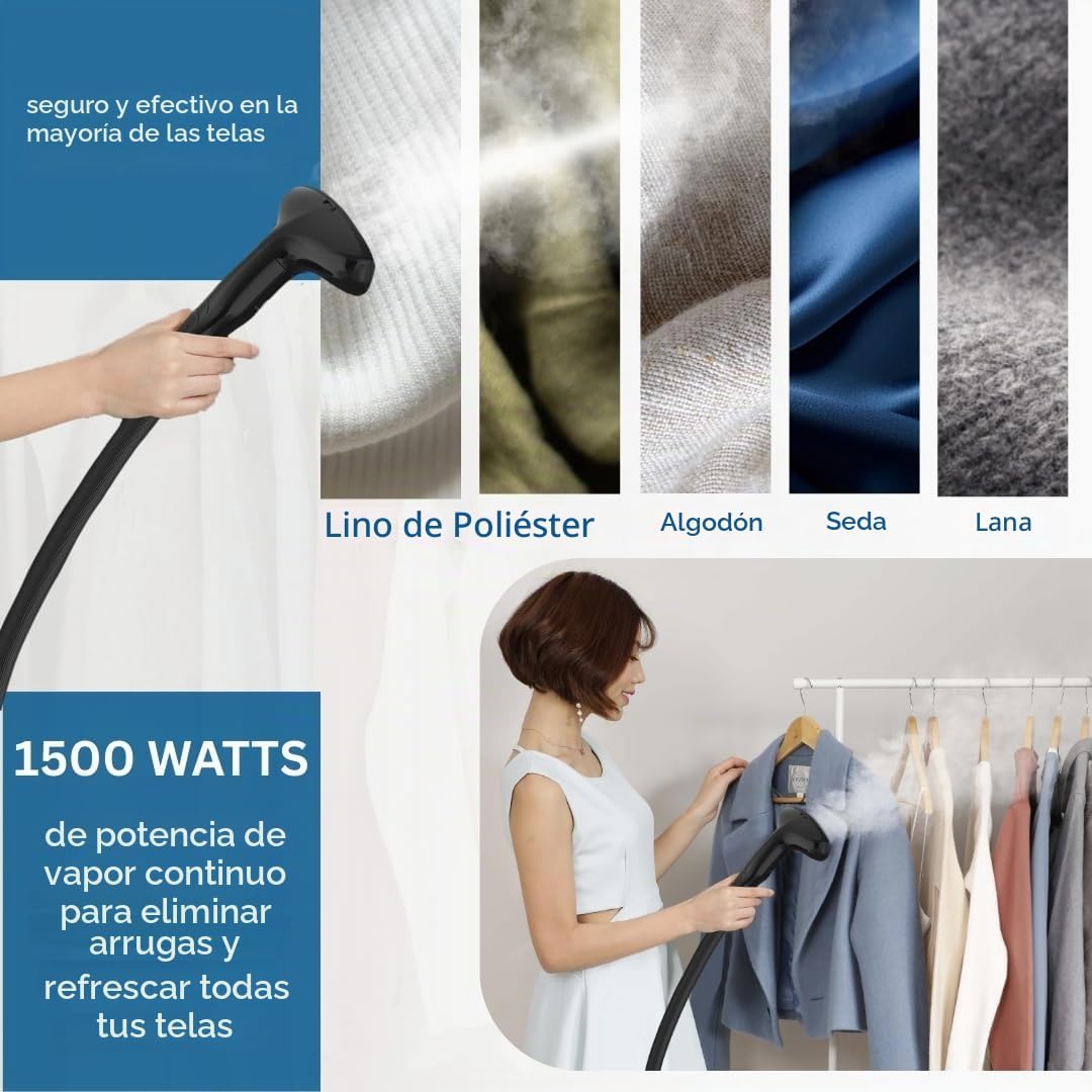 SALAV GS18 - Vaporizador de ropa de tamaño completo, 1500 W de pote...