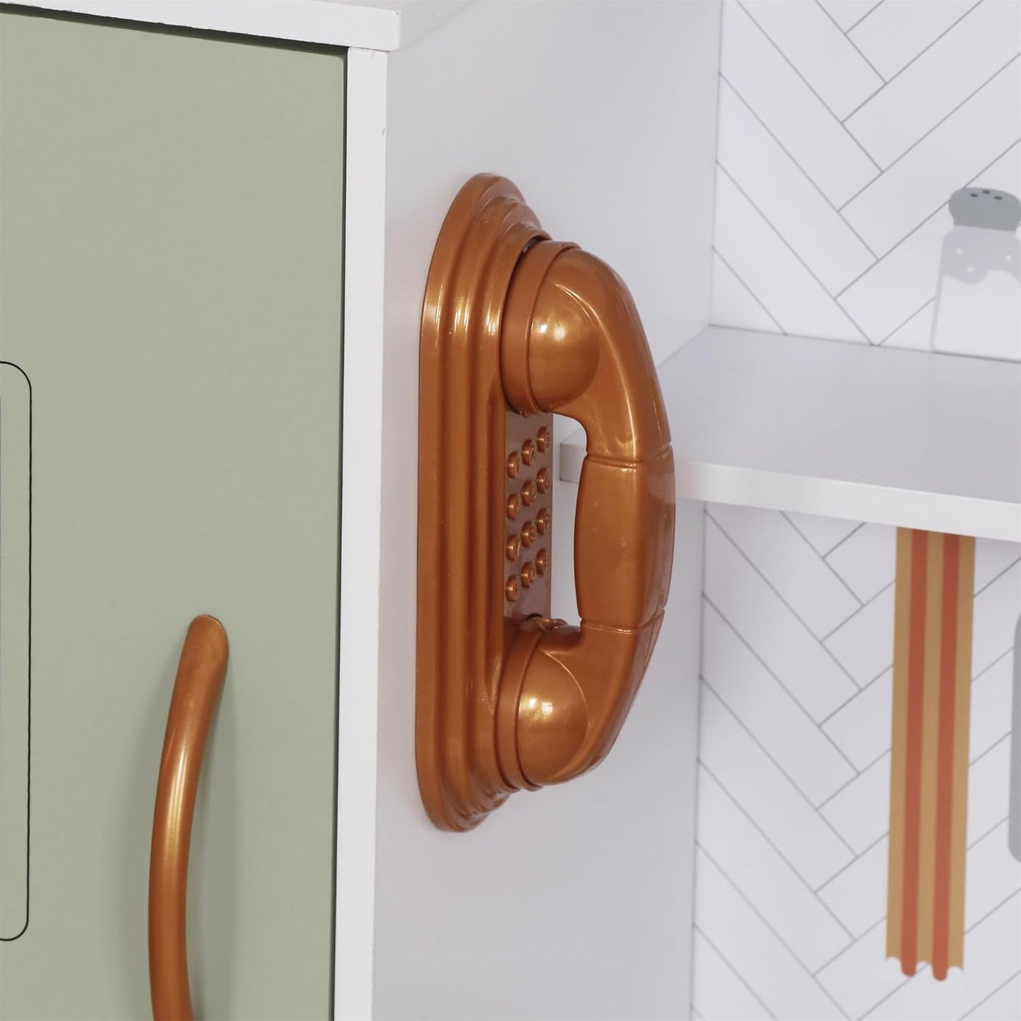 Juego de juguetes de cocina de madera con luz, juego de cocina de j...