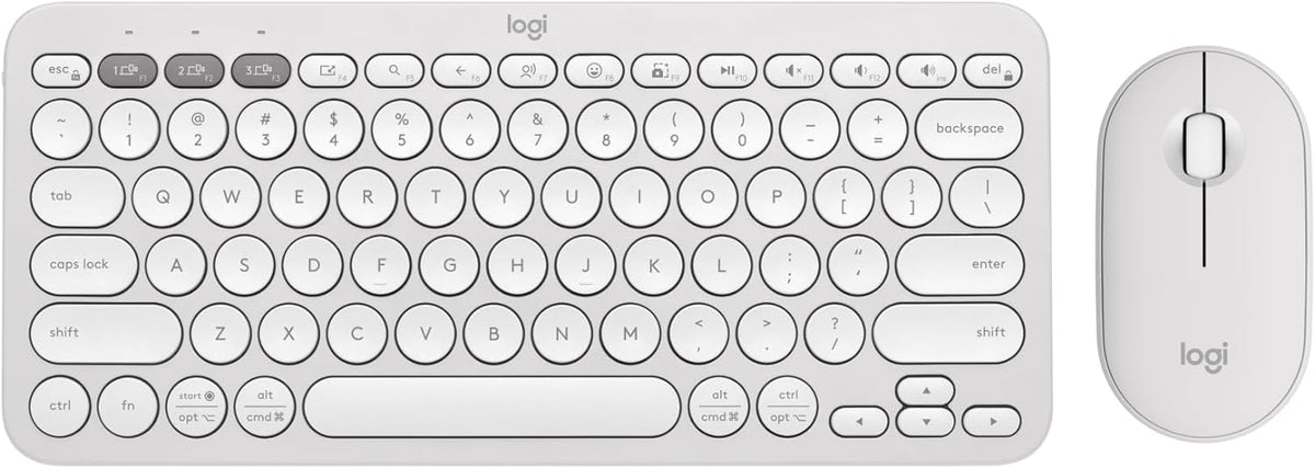 Logitech Pebble 2 Combo de teclado y mouse inalámbricos silenciosos...