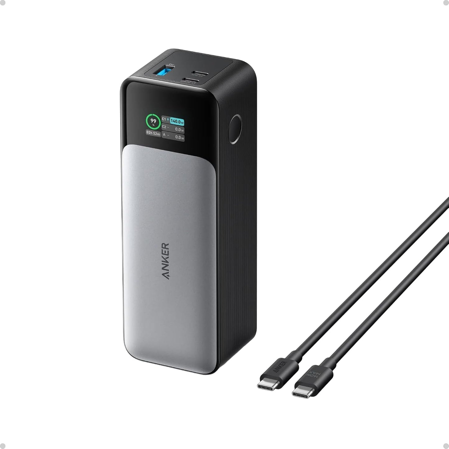 Anker 737 Power Bank, Cargador portátil para laptop de 24,000 mAh c...