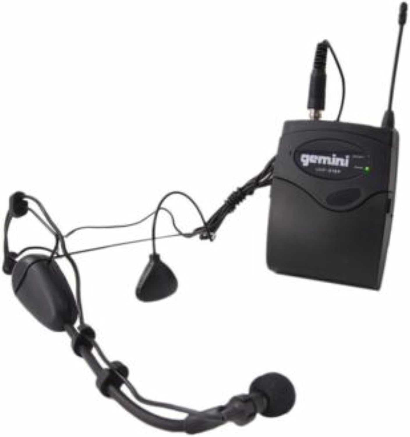 Gemini Auriculares UHF de doble canal y sistema de micrófono de sol...
