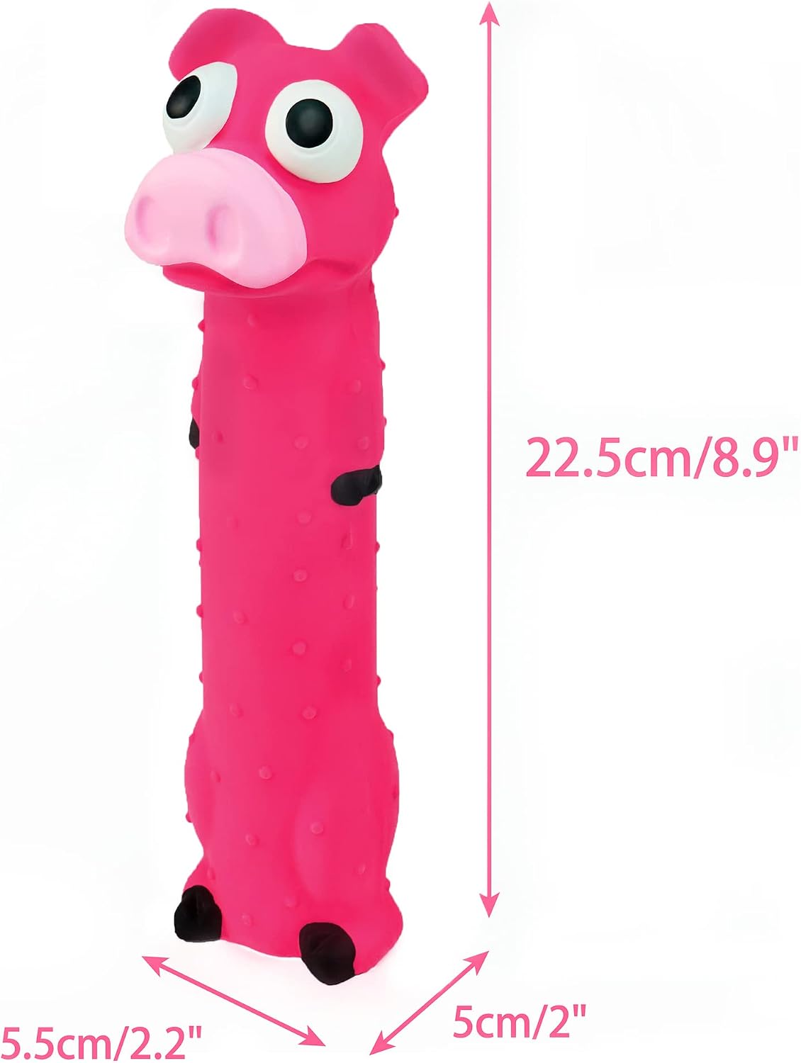 CHIWAVA Juguete de látex chirriante de 9 pulgadas para perros media...