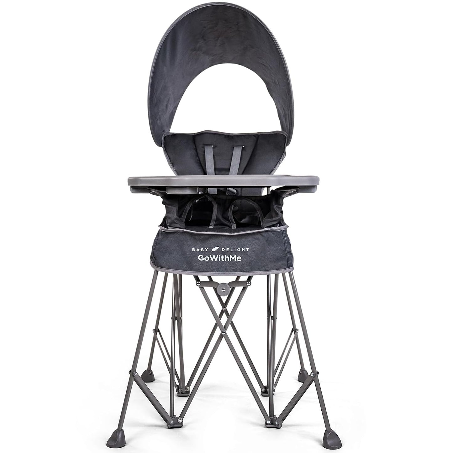 Baby Delight Go with Me Uplift Silla alta portátil de lujo, toldo p...