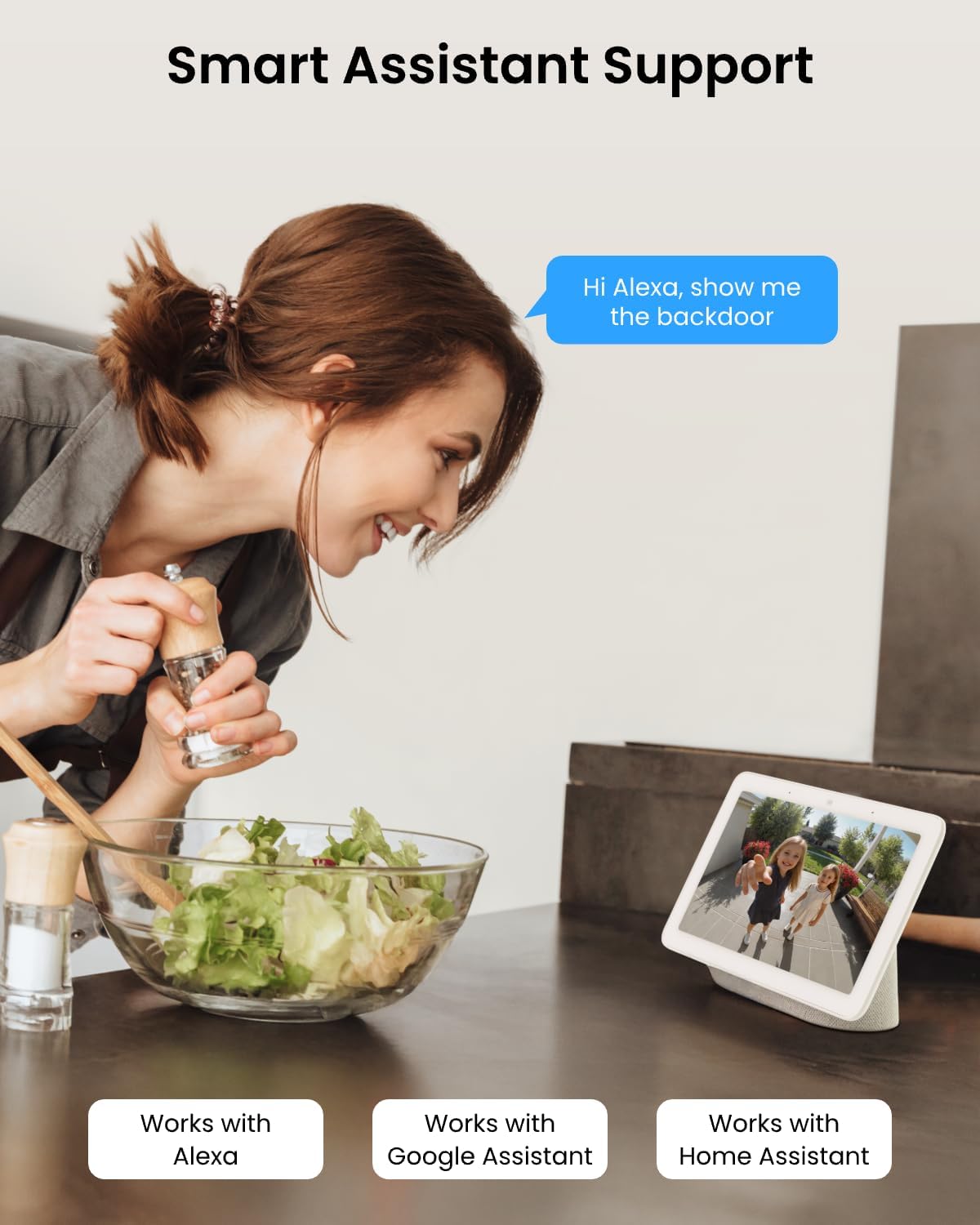 REOLINK Timbre de video con cámara WiFi, con cable 2K al aire libre...