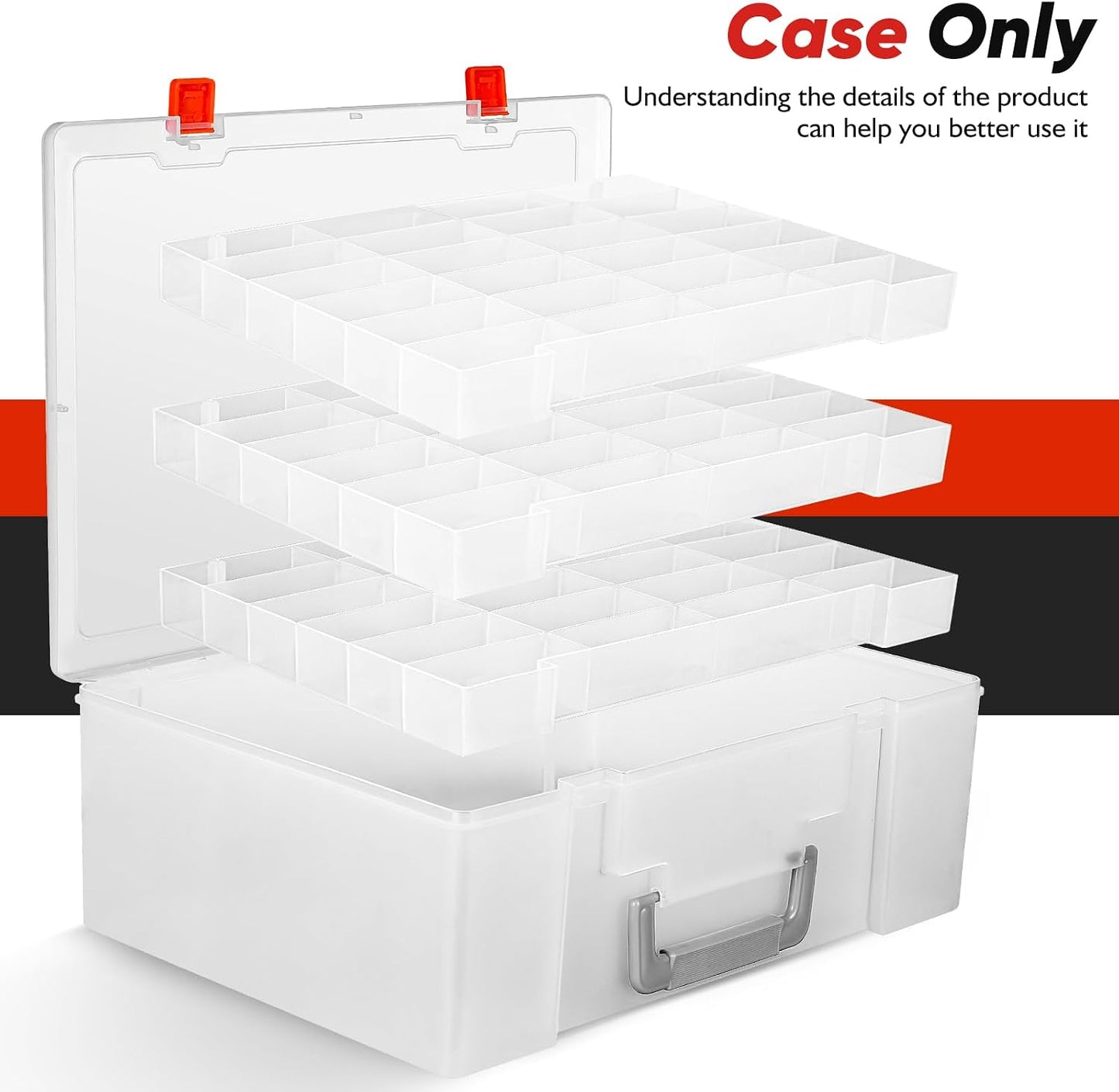 RHCOM Organizador de juguetes. 72 compartimentos. Caja de almacenam...