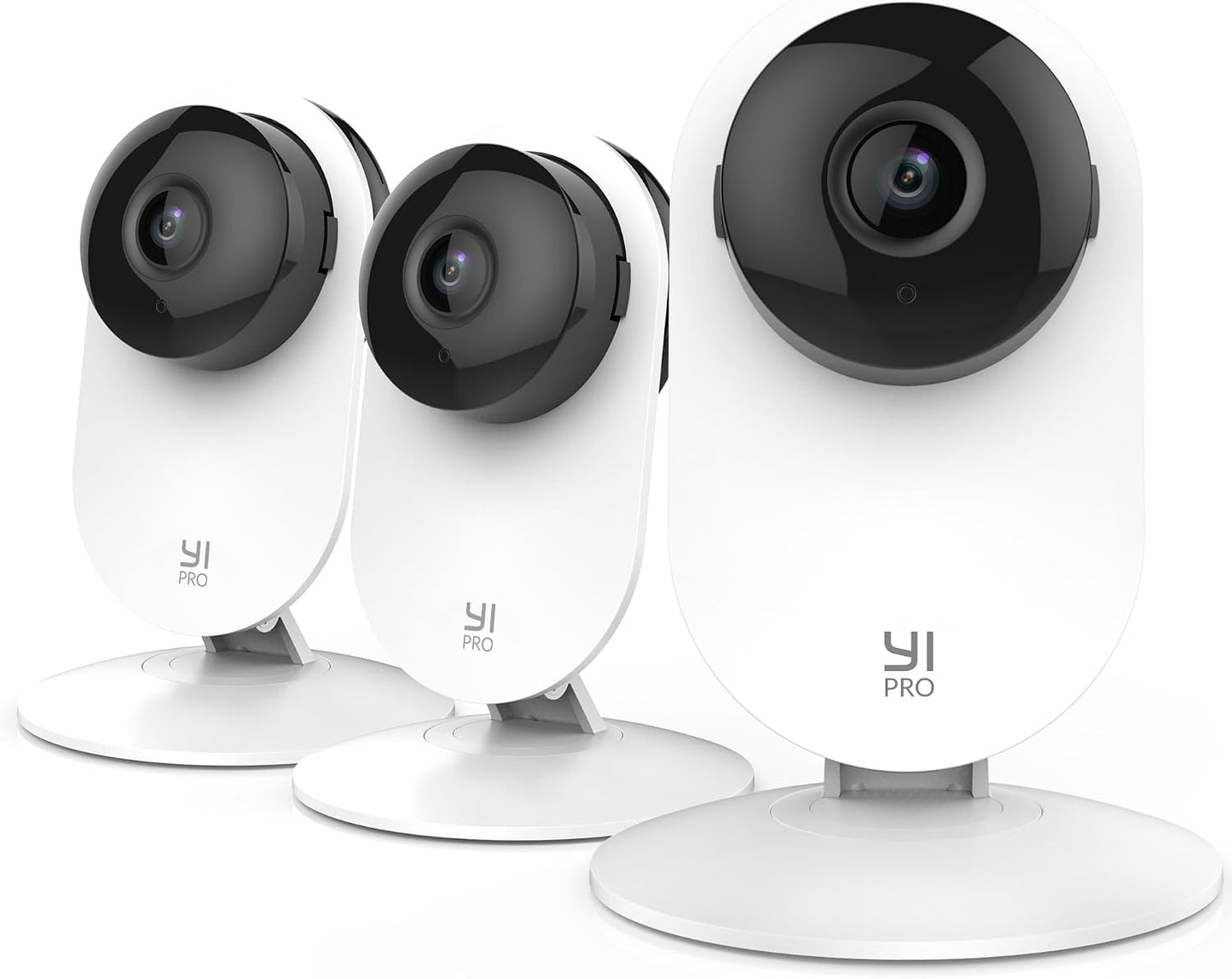 YI Cámara de seguridad para el hogar PRO 2K 3pcs, WiFi de 2.4GHz co...