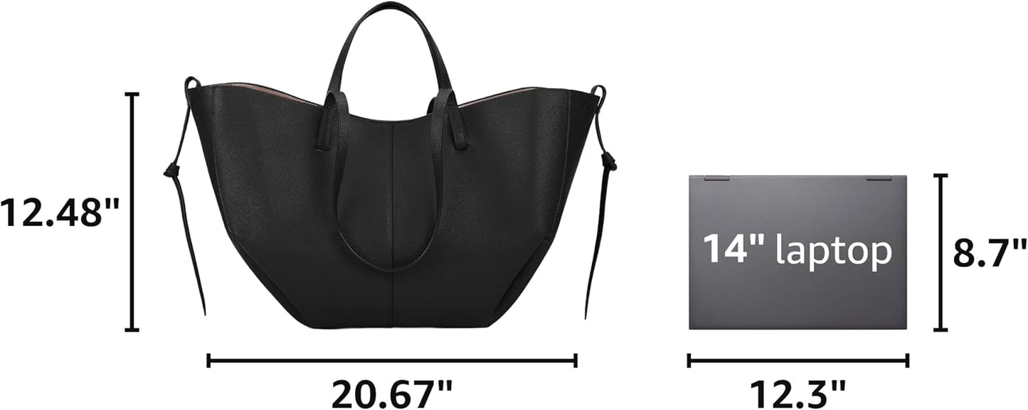 Juoxeepy Bolsa de trabajo de piel sintética para mujer, bolso de ma...