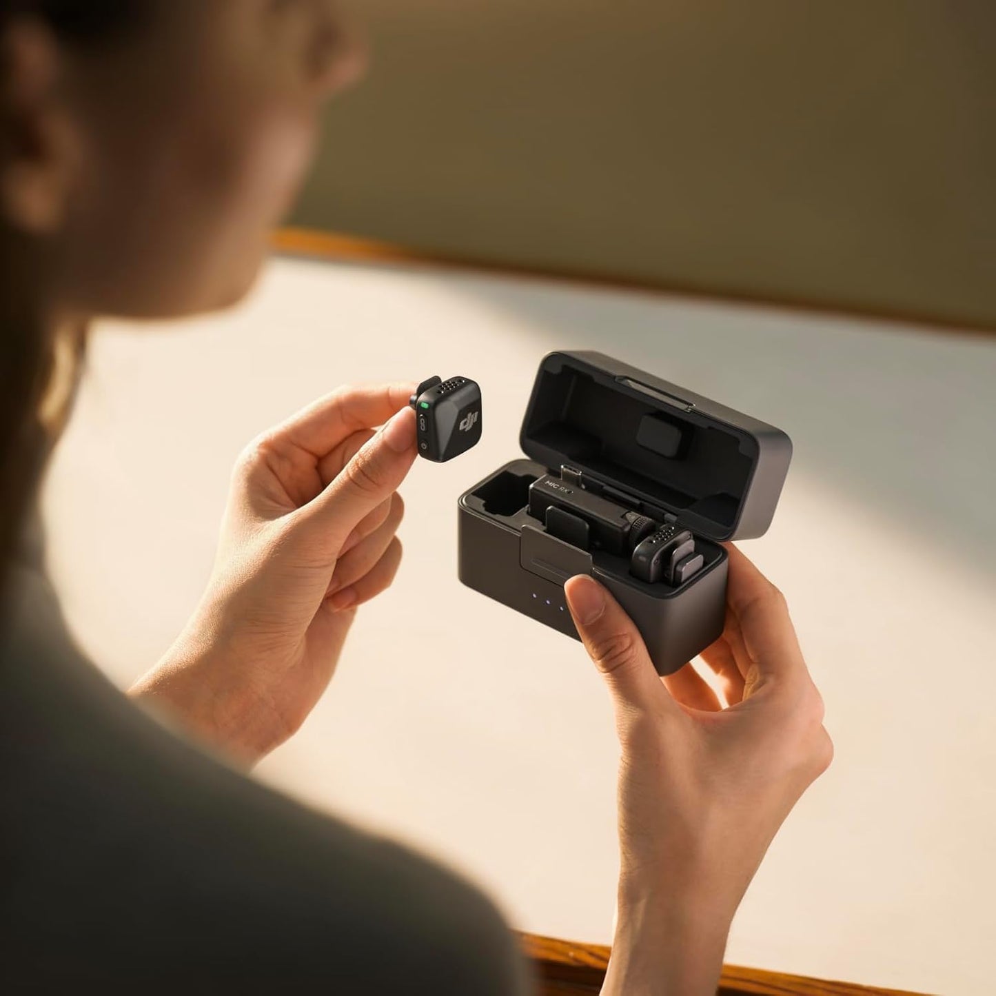 DJI Mic Mini (2 TX + 1 RX + estuche de carga), micrófono inalámbric...