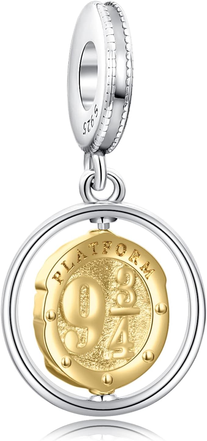 H.ZHENYUE Dijes de plata esterlina 925 con diseño de personaje de p...