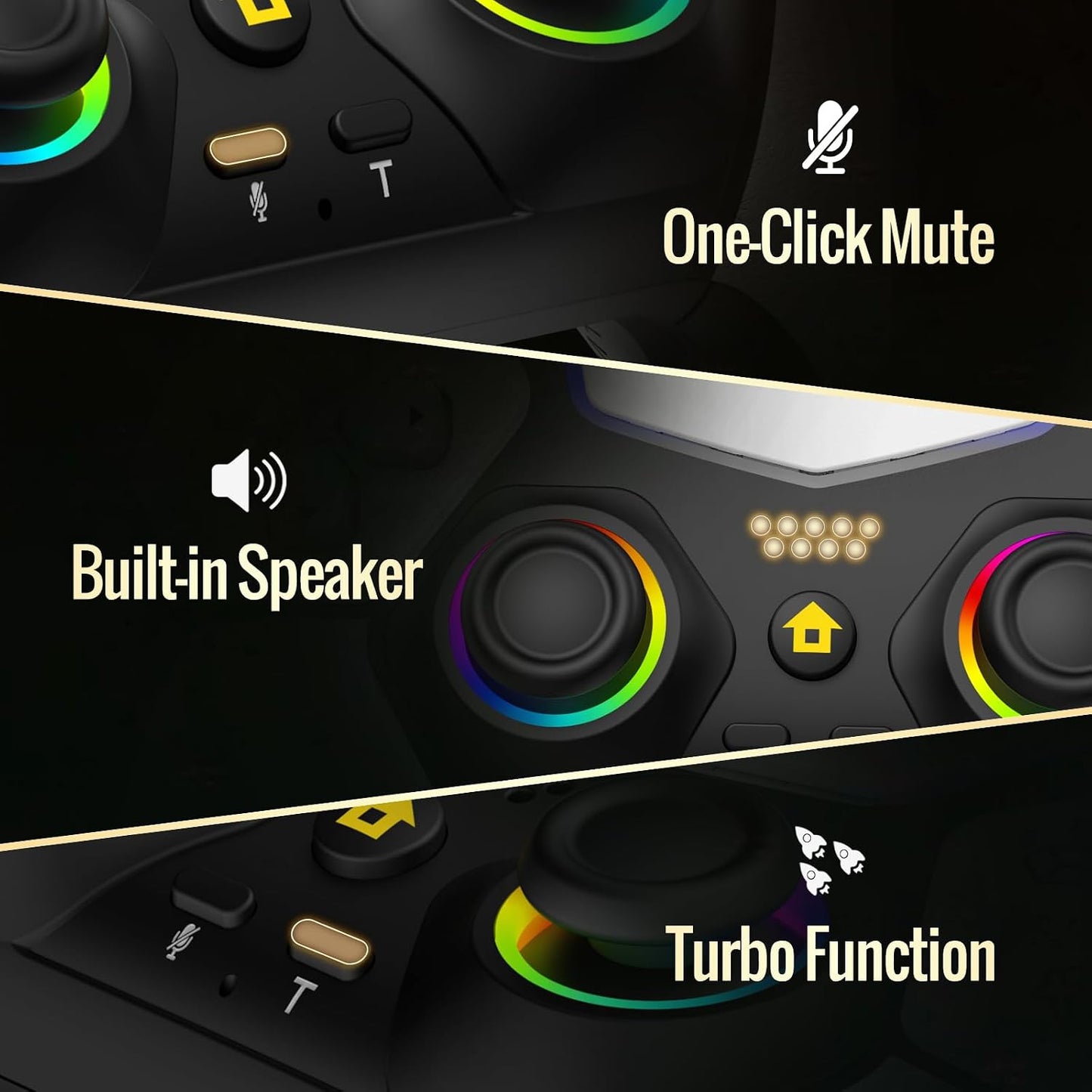 Controlador inalámbrico BETMI compatible con PS-5\/Pro\/Slim\/PC (b...