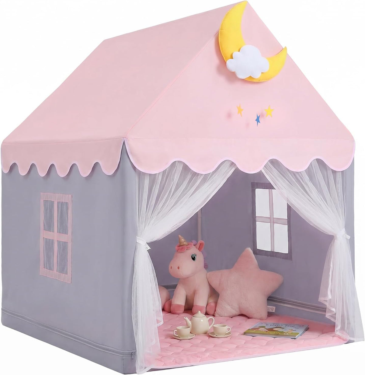 GeeSound Tienda de campaña para niños para niñas en el interior: co...