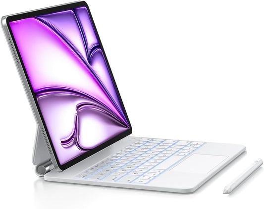 Funda de teclado con lápiz capacitivo para iPad Air de 11 pulgadas...