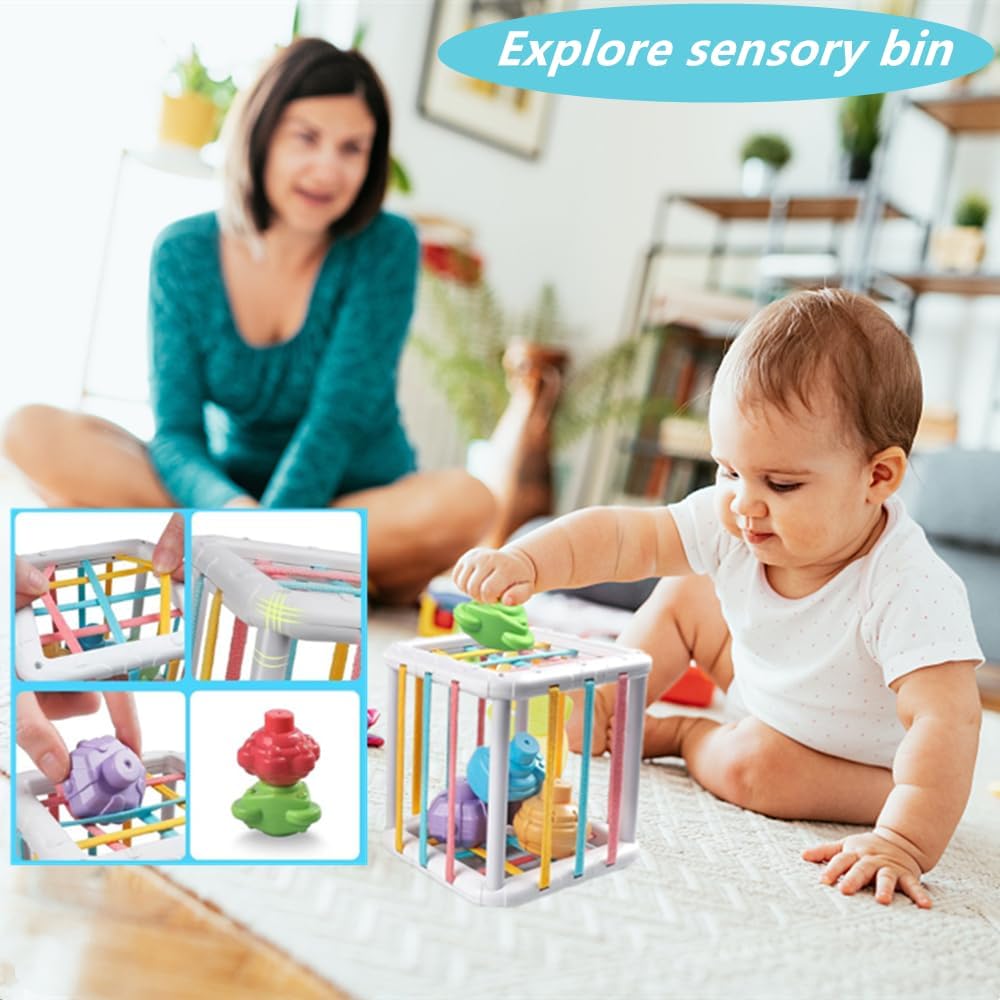 ELLECK Juguetes Montessori para bebés de 6 a 12 meses, juguetes Mon...