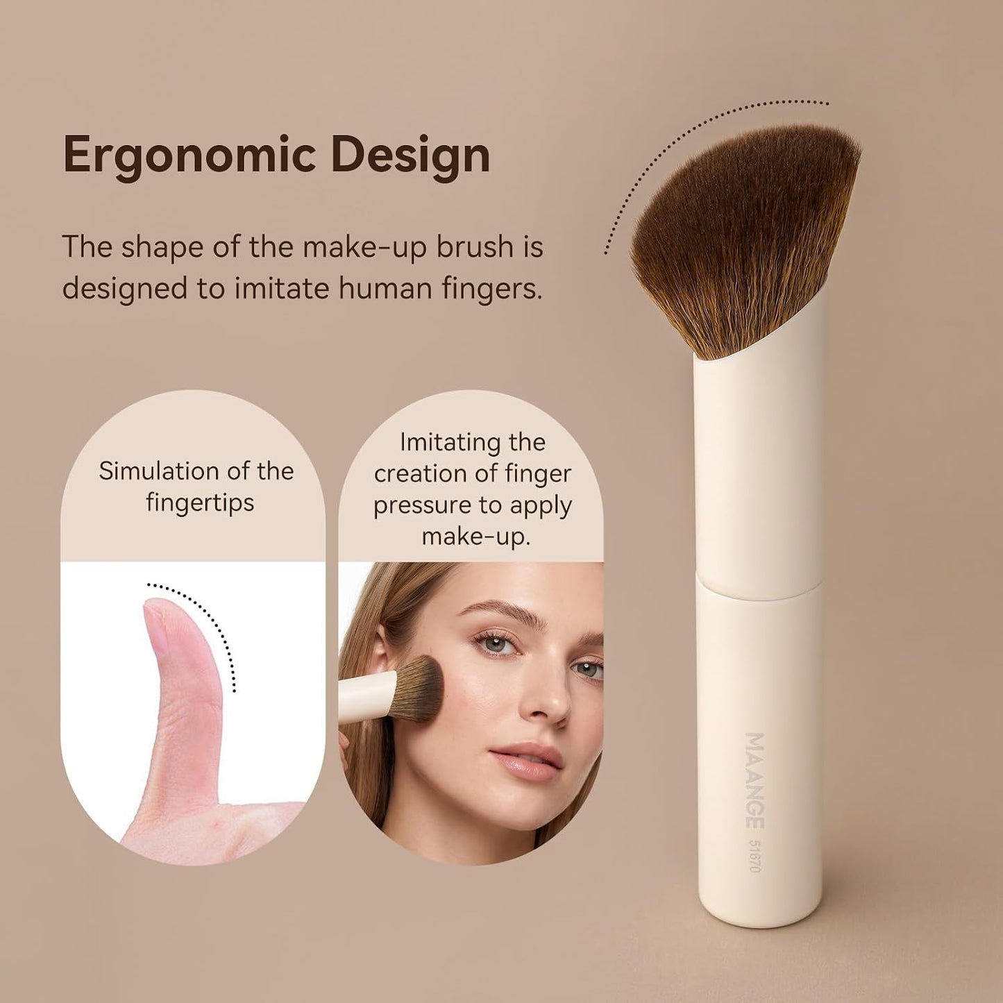 MAANGE 20 brochas de maquillaje con caja de regalo, férulas de alum...
