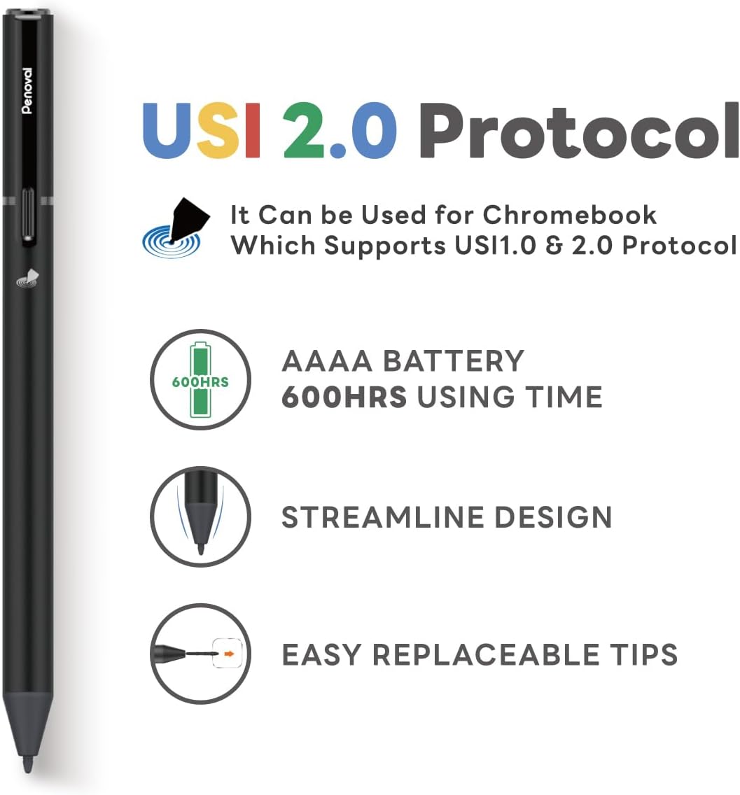 Penoval Lápiz óptico USI 2.0 Lite para modelo Chromebook y tableta...