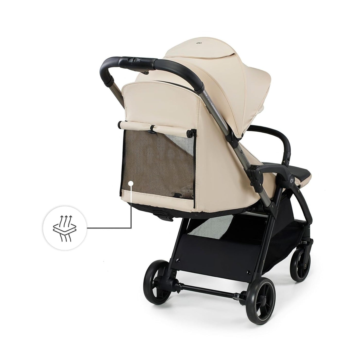Kinderkraft APINO - Cochecito ligero, plegable automático, color be...