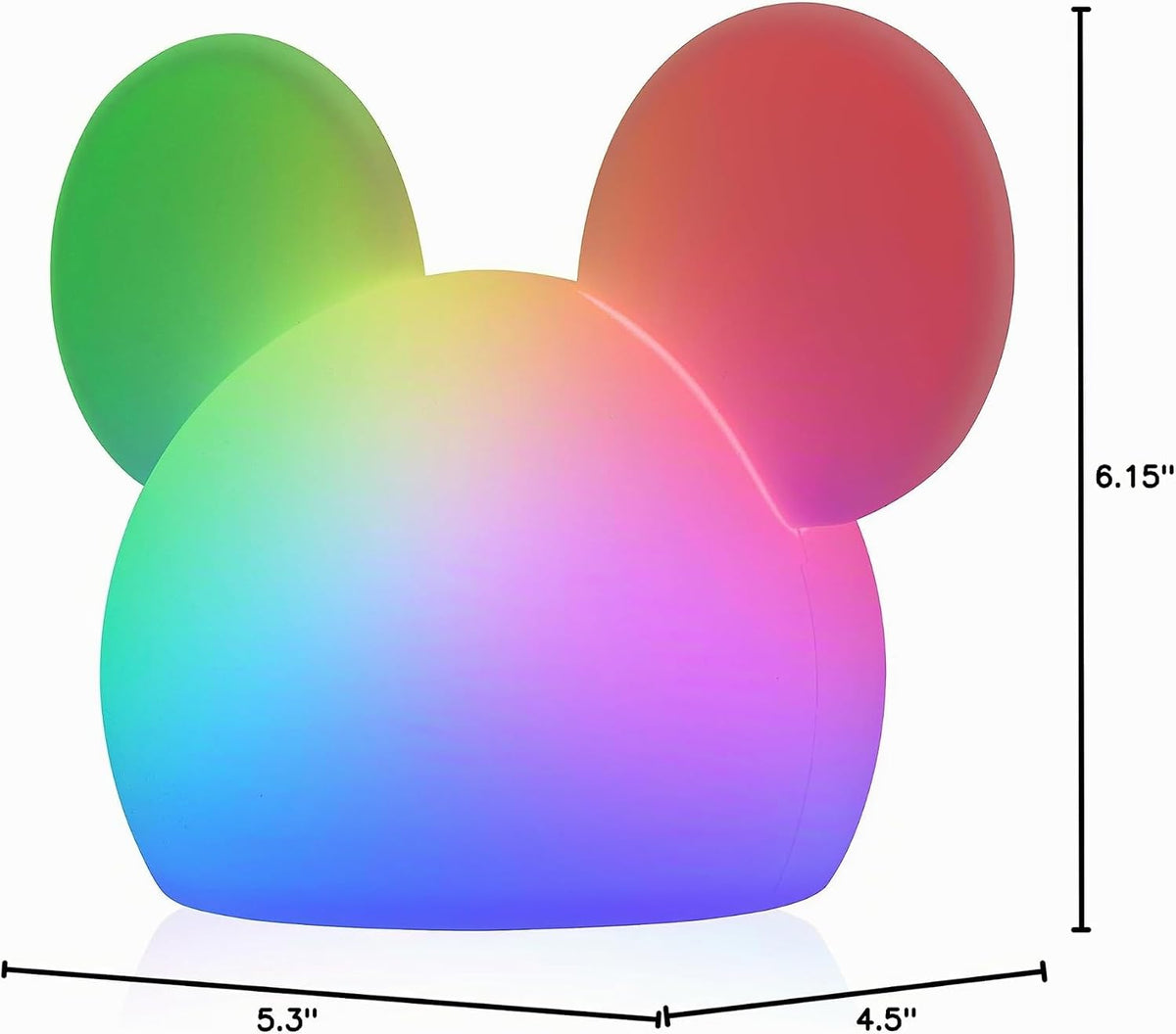 Disney Lámpara de Mickey Mouse Esponjosa, Cambio de Color, Luz Noct...