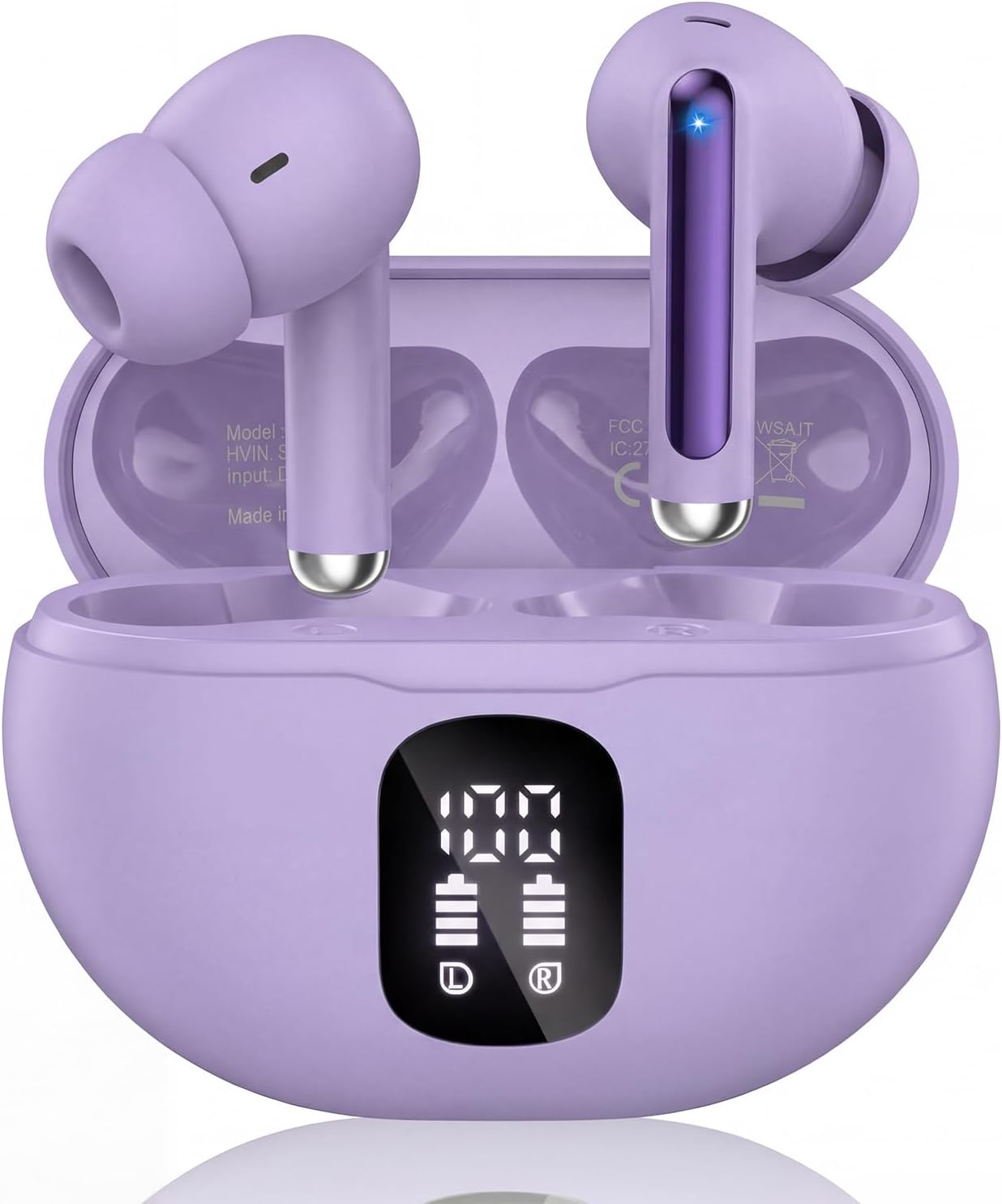 Auriculares inalámbricos, Bluetooth 5.4 auriculares estéreo de grav...