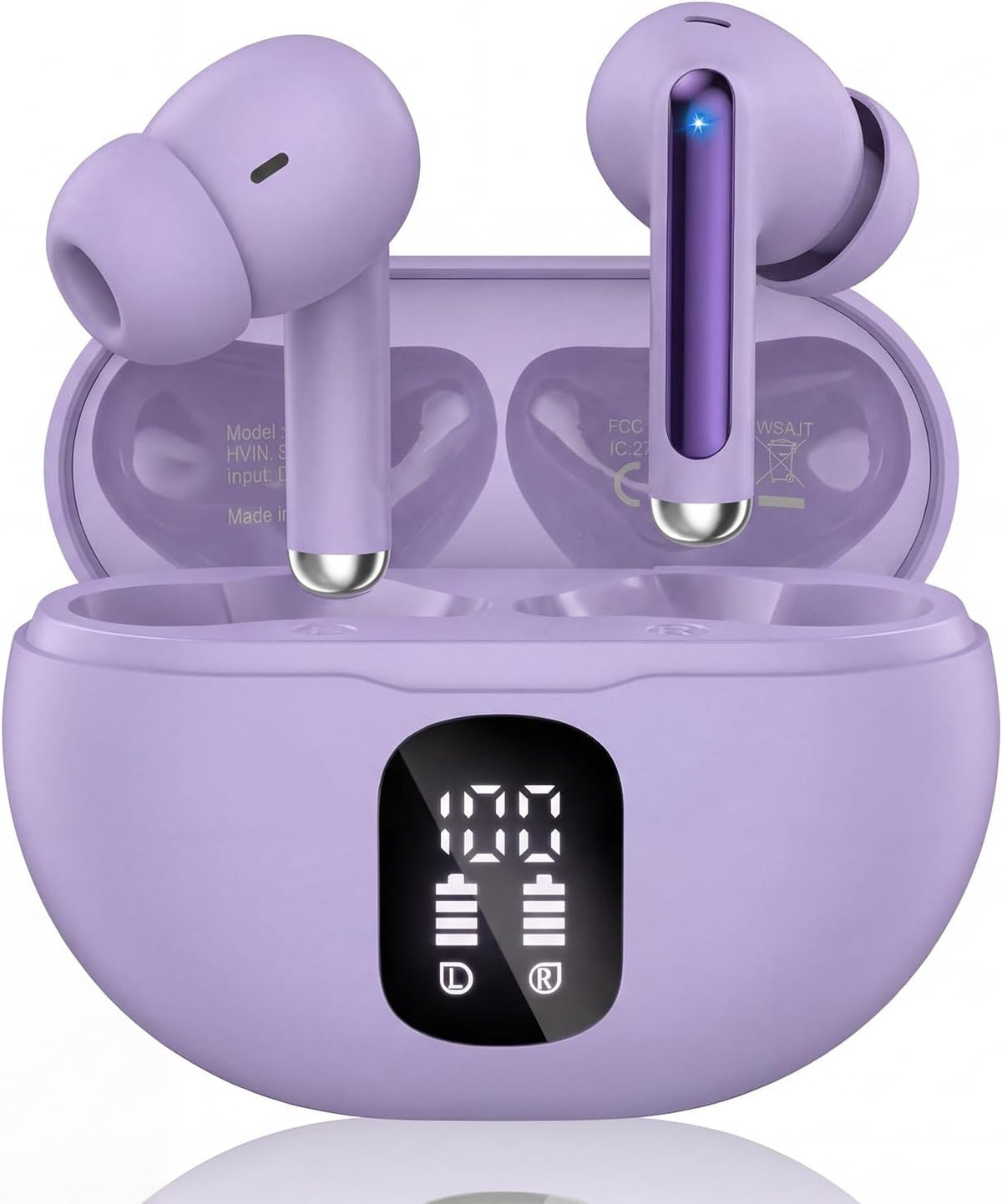 Auriculares inalámbricos, Bluetooth 5.4 auriculares estéreo de grav...