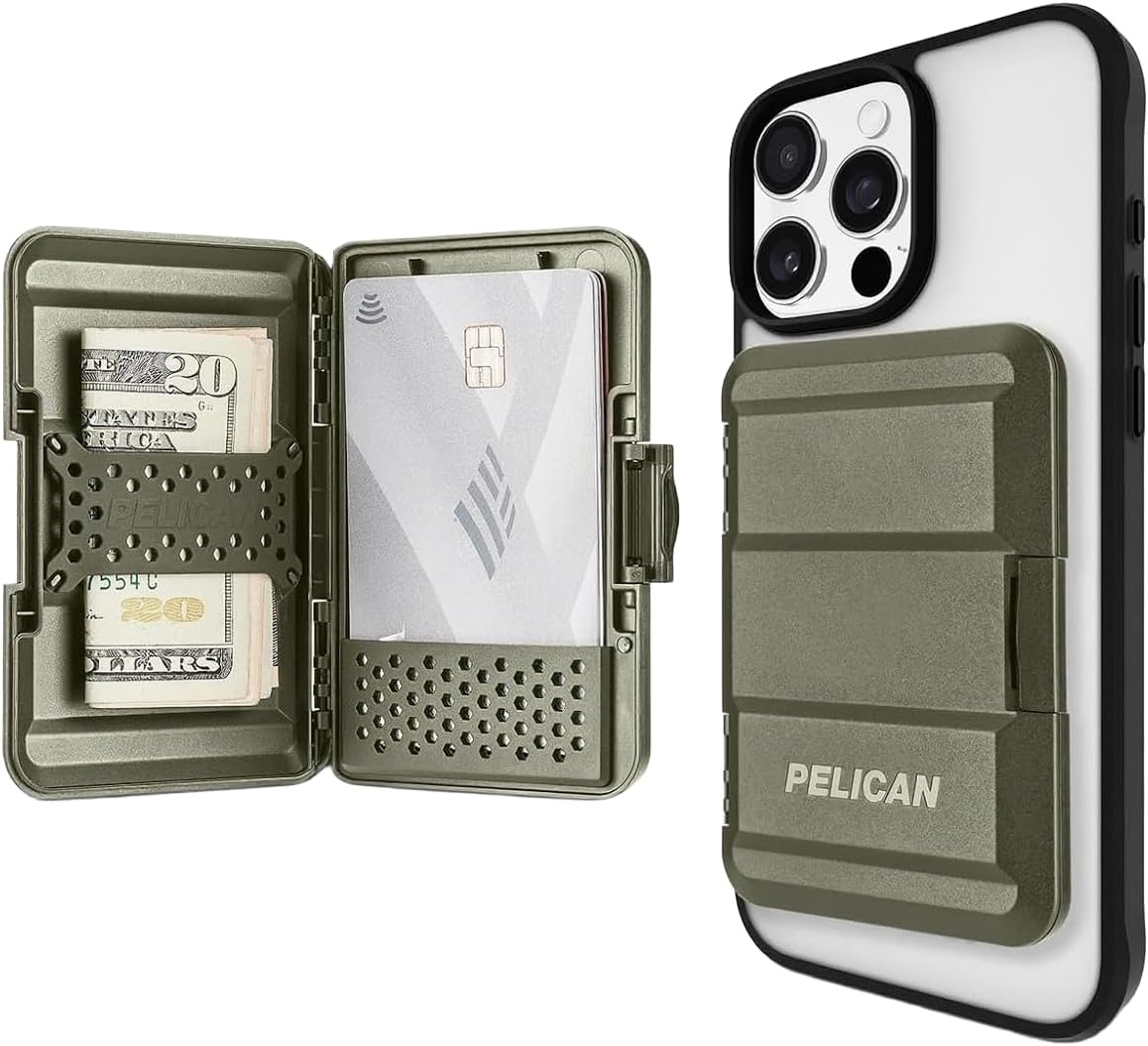 Pelican MagSafe Wallet para iPhone - Cartera magnética delgada para...