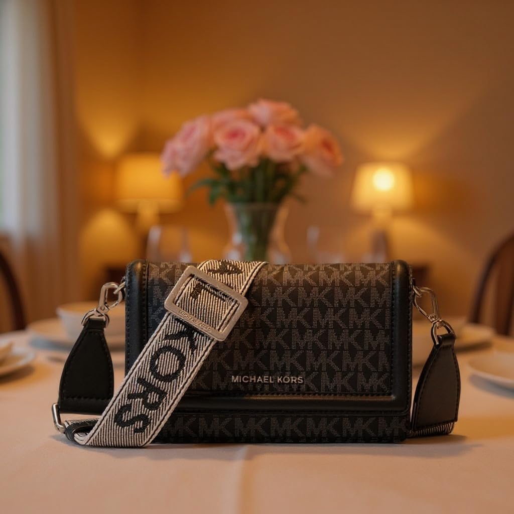 MICHAEL Michael Kors Jet Set - Correa cruzada pequeña para teléfono