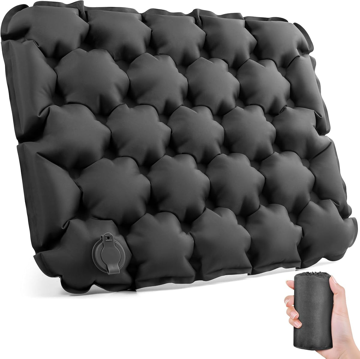 GDREAMT Cojín de asiento inflable portátil y ligero para asiento de...
