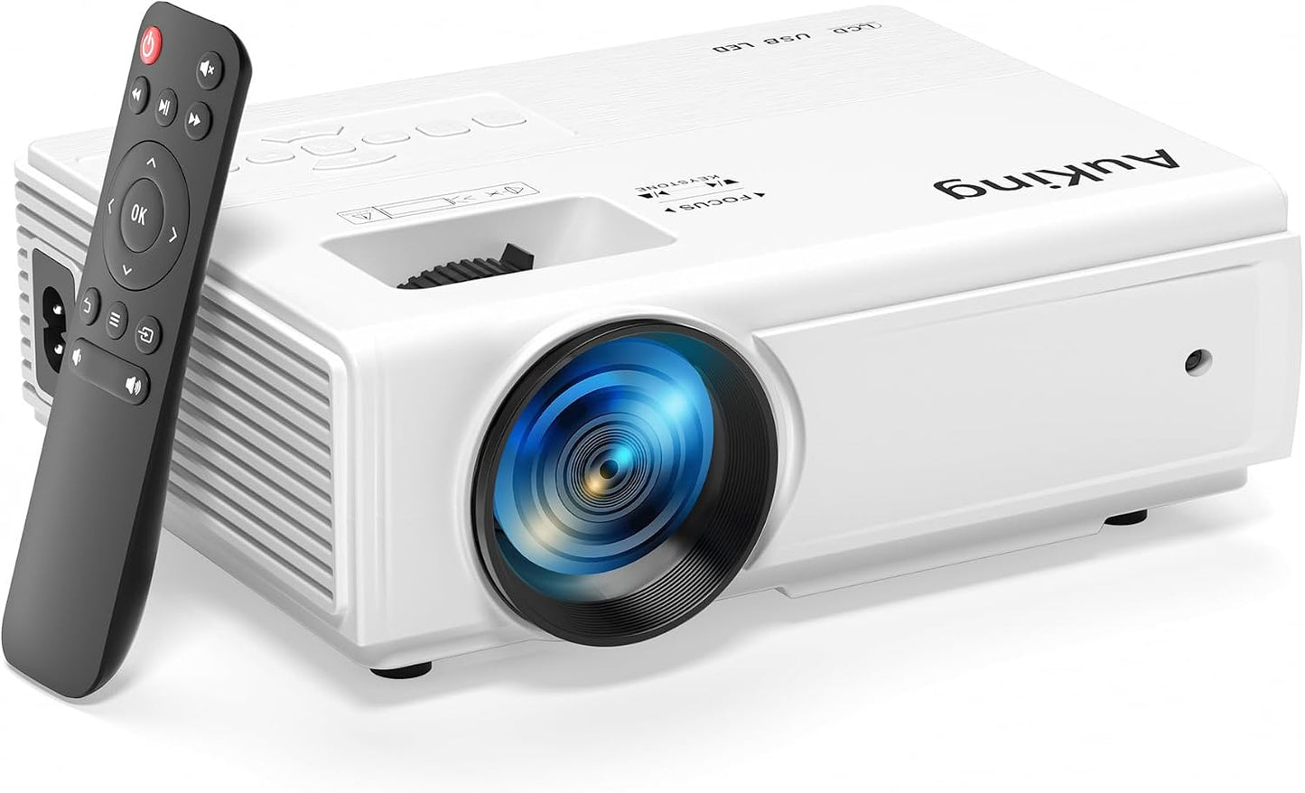 AuKing Proyector, mini proyector actualizado 2025, proyector de vid...