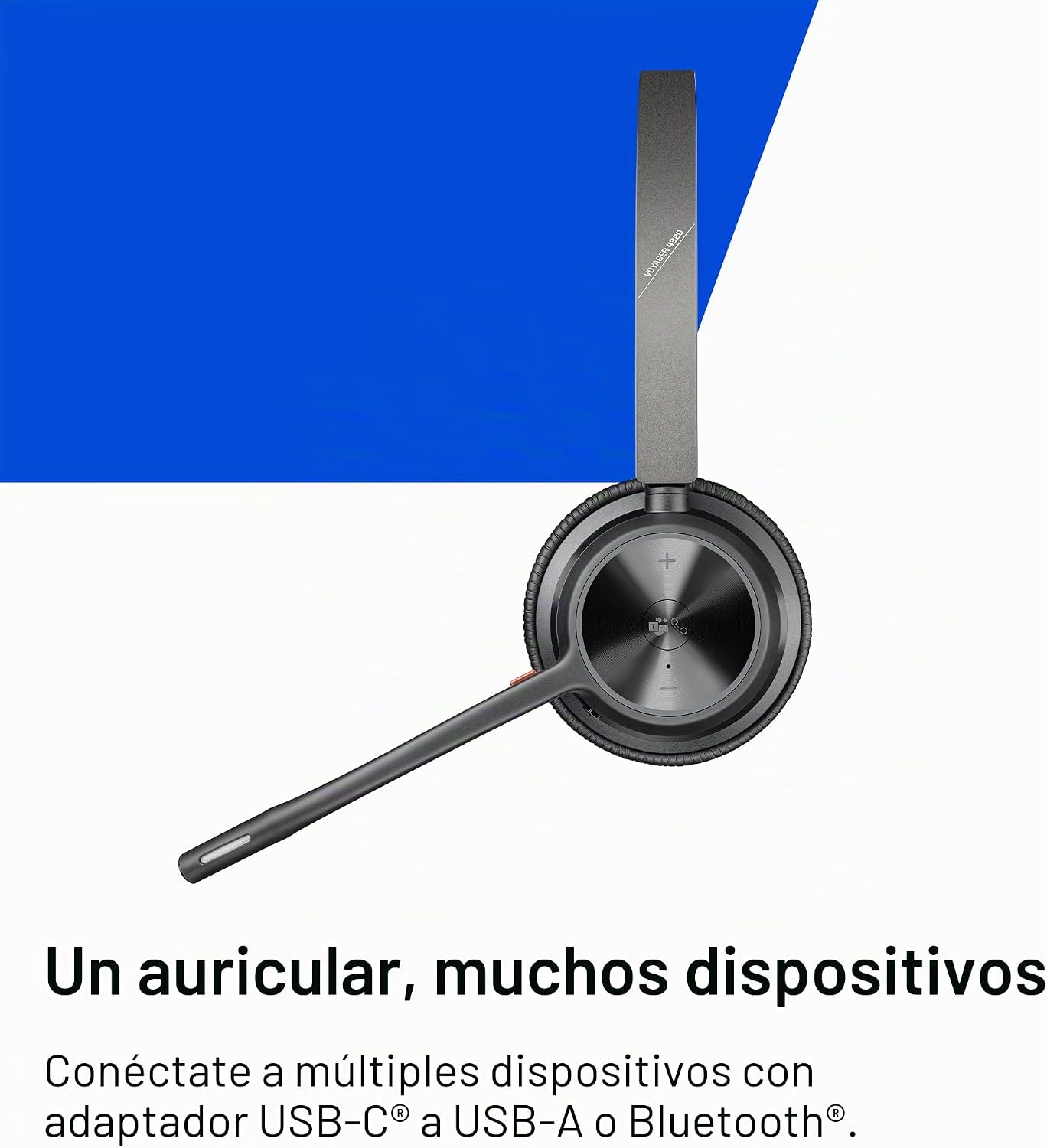 Poly Voyager 4320 UC Auriculares Inalámbricos y Soporte de Carga -...