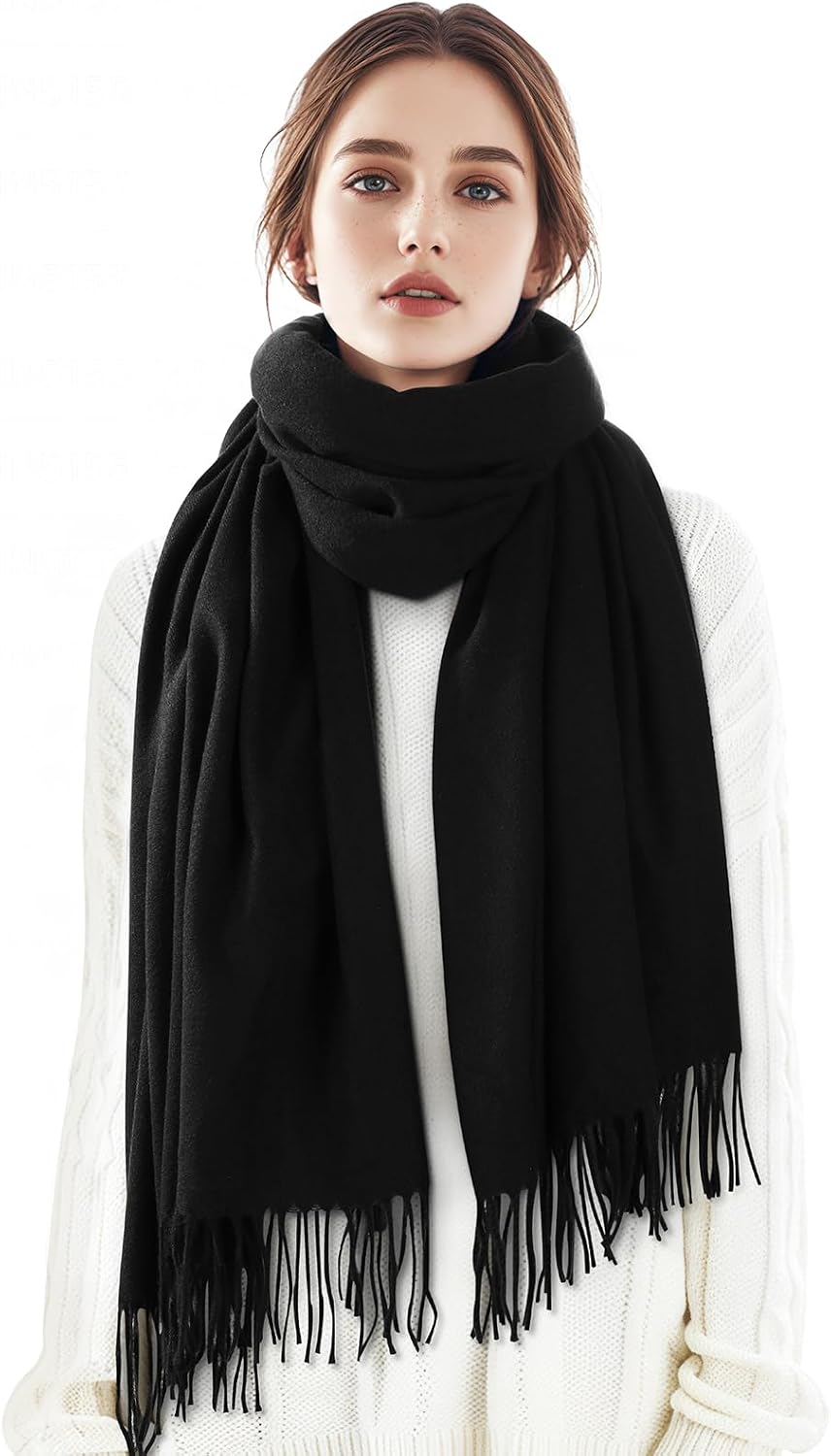Premillow Bufanda de invierno para mujer, chal de pashmina, bufanda...