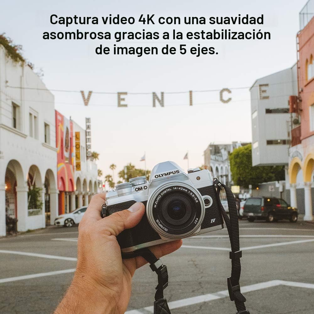 OM SYSTEM Olympus E-M10 Mark IV cámara Micro Cuatro Tercios platead...
