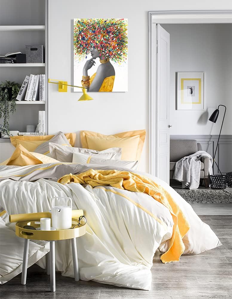 Arte de pared afroamericano, pinturas artísticas negras para pared,...