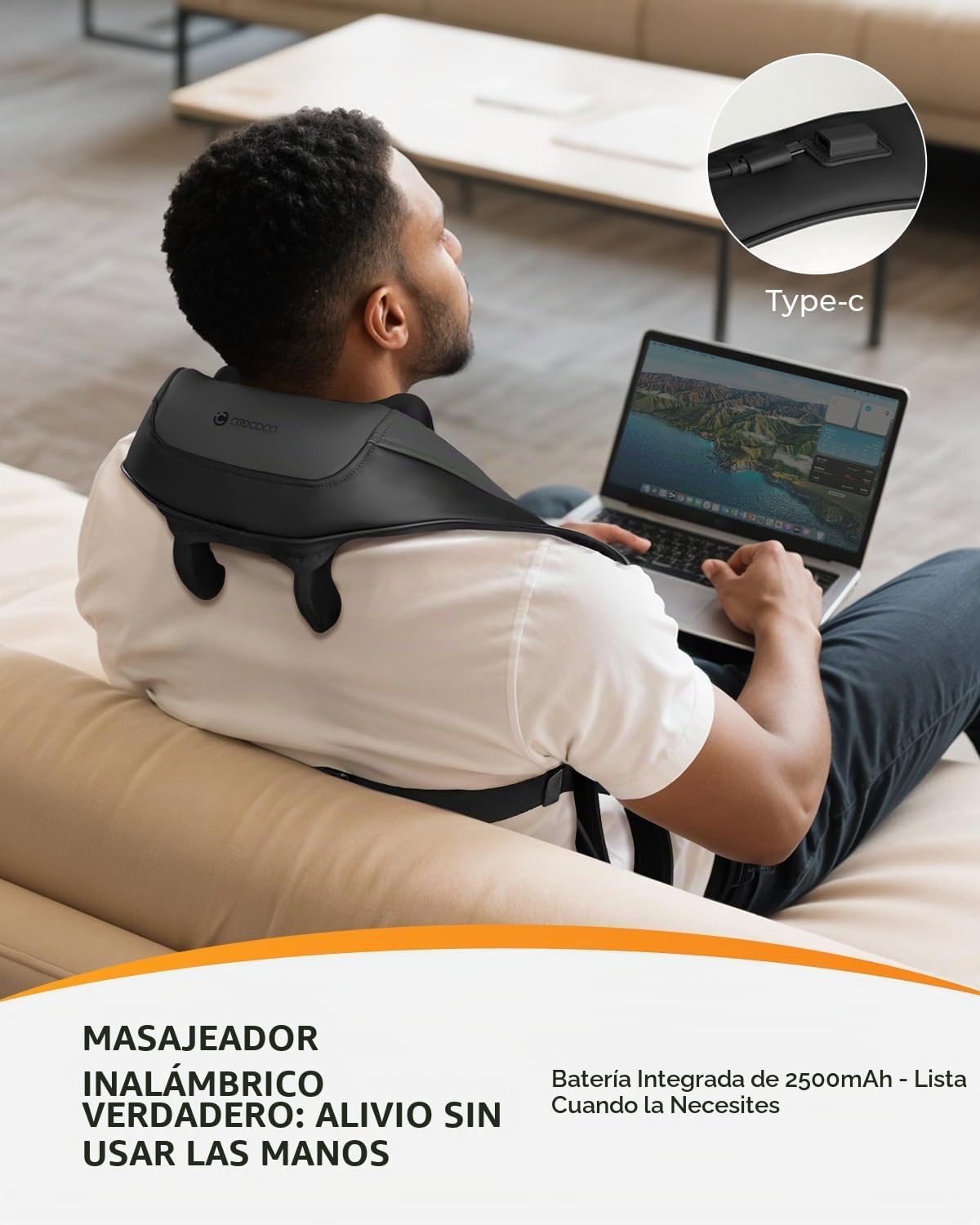 Masajeador de cuello inalámbrico CooCoCo, para Navidad, ideas de cu...