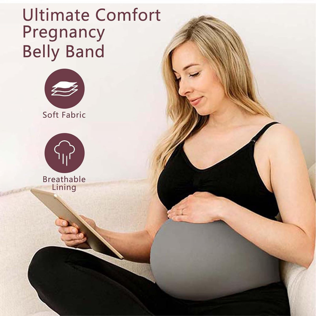 Diravo Paquete de 3 bandas para el vientre de maternidad para embar...
