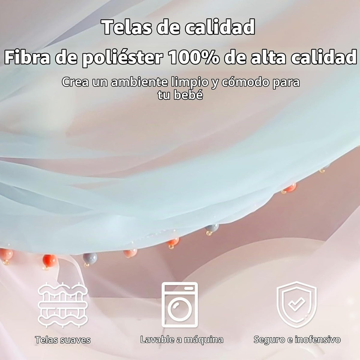 LIANGQIANJIN Dosel de cama para niñas, un dosel de cama de princesa...